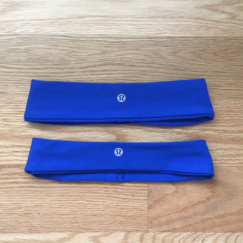 2 blue lulu headbands